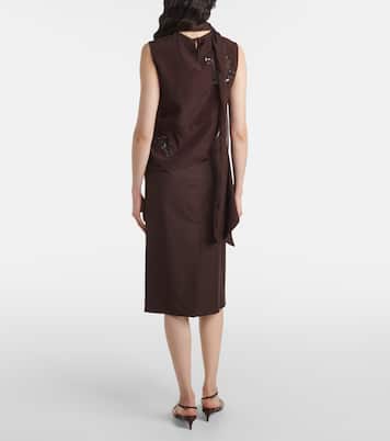 Top asimmetrico con sciarpa | Jacques Wei