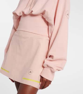 Cropped cotton fleece sweatshirt | Adidas by Stella McCartney