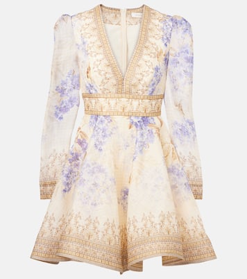 Dawning Plunge printed minidress | Zimmermann