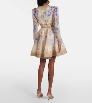 Dawning Plunge printed minidress | Zimmermann