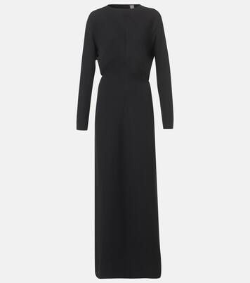 Vestido largo drapeado | Toteme