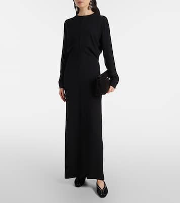 Vestido largo drapeado | Toteme