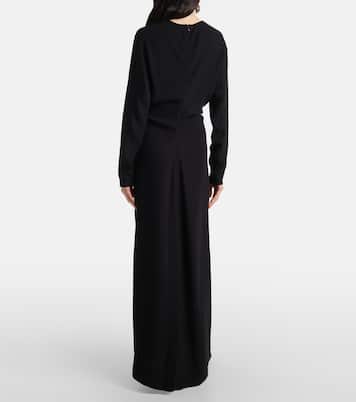 Vestido largo drapeado | Toteme
