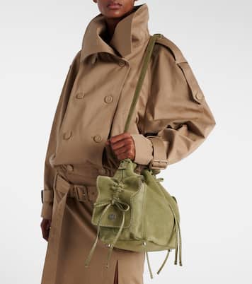 Multipocket Mini suede bucket bag | Acne Studios
