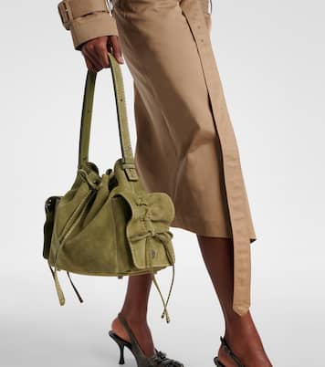 Multipocket Mini suede bucket bag | Acne Studios