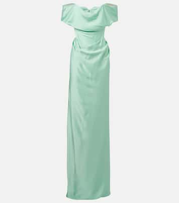 Vestido corsé de fiesta Nova Cocotte de satén | Vivienne Westwood
