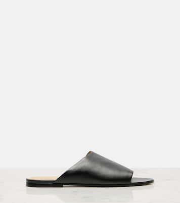 Signum leather slides | The Row