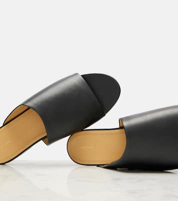 Signum leather slides | The Row