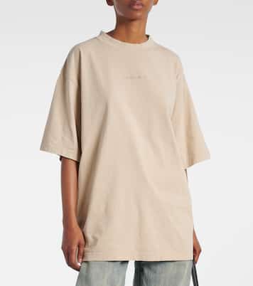T-Shirt aus Baumwoll-Jersey mit Logo | Balenciaga