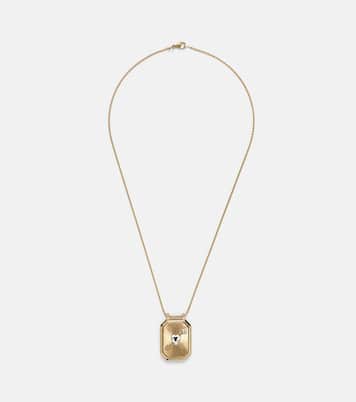 Halskette Cœur Percé aus 18kt Gelb- und Weißgold mit Diamanten | Marie Lichtenberg