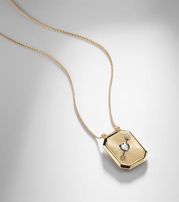 Halskette Cœur Percé aus 18kt Gelb- und Weißgold mit Diamanten | Marie Lichtenberg