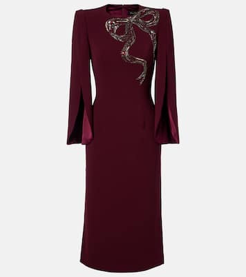 Love beaded crêpe midi dress | Jenny Packham