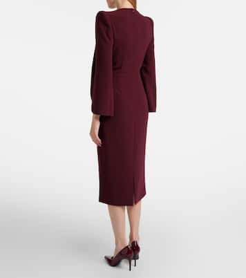 Love beaded crêpe midi dress | Jenny Packham