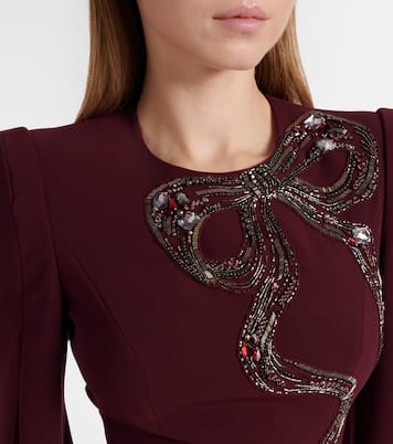 Love beaded crêpe midi dress | Jenny Packham