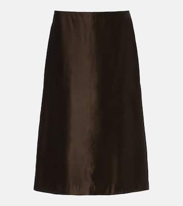 Falda midi Nania de sarga | Khaite