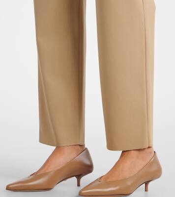 Dede pleated cotton slim pants | Max Mara