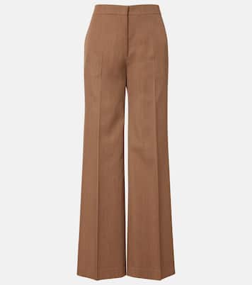Agel high-rise virgin wool wide-leg pants | Fforme