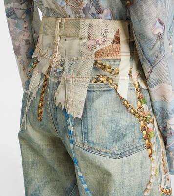 1981 printed mid-rise wide-leg jeans | Acne Studios