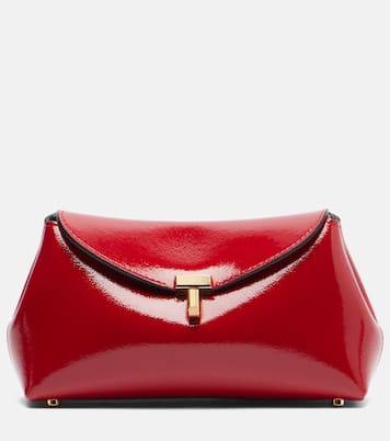T-Lock Mini patent leather clutch | Toteme
