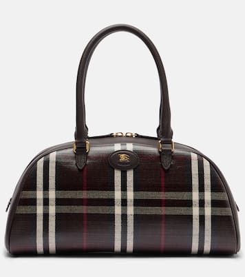 Highlands coated jacquard tote bag | Burberry