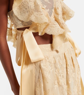Hypnotic ruffled lace top | Zimmermann