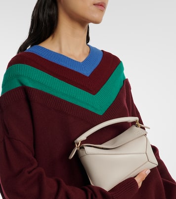 Puzzle Edge Mini leather shoulder bag | Loewe