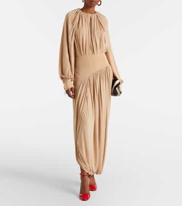 垂褶针织中长半身裙 | Ferragamo