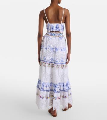 All About That Lace linen midi skirt | Camilla