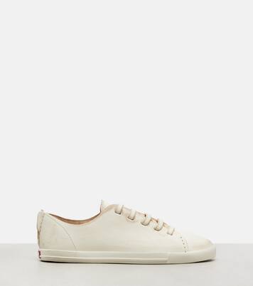Distressed leather sneakers | Prada