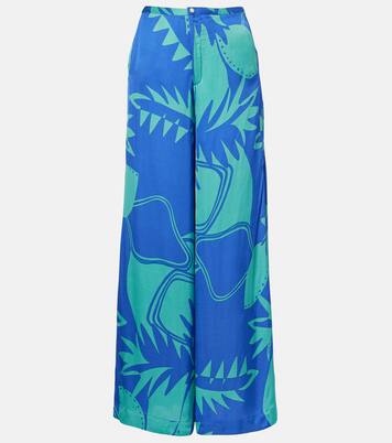Clea printed high-rise wide-leg pants | Poupette St Barth