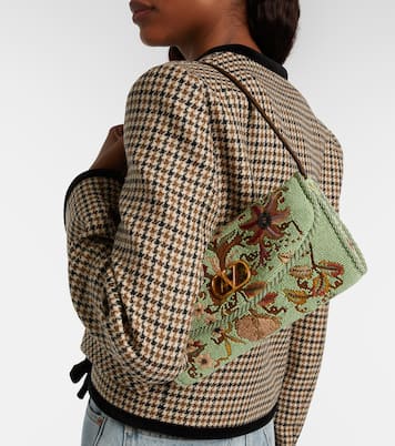 Devain Small beaded floral shoulder bag | Valentino Garavani