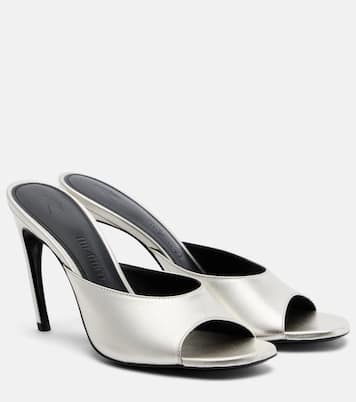 Betta 95 metallic leather mules | The Attico