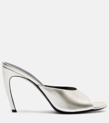 Betta 95 metallic leather mules | The Attico