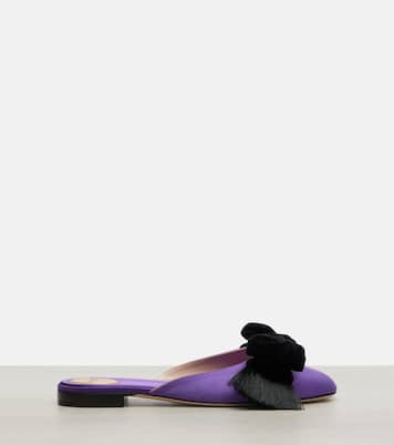 Reinette bow-detail satin flats | Valentino Garavani