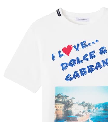 Bedrucktes T-Shirt aus Baumwoll-Jersey | Dolce&Gabbana Kids