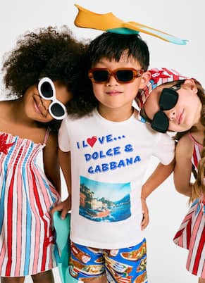 Printed cotton jersey T-shirt | Dolce&Gabbana Kids