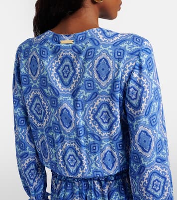 Mykonos printed smocked minidress | Heidi Klein