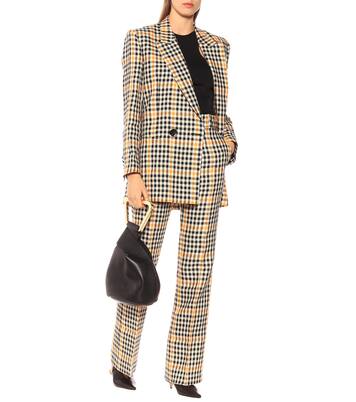 Jina checked linen blazer | Petar Petrov