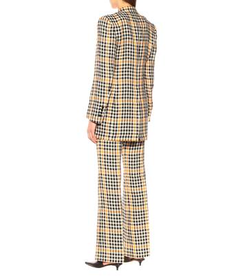 Jina checked linen blazer | Petar Petrov