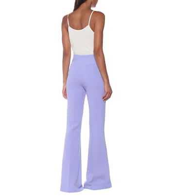 Pantalon évasé Halluana en crêpe | Safiyaa