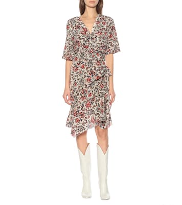 Arodie floral stretch-silk minidress | Isabel Marant