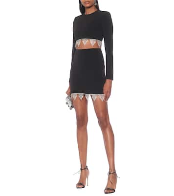 Embellished cady miniskirt | David Koma