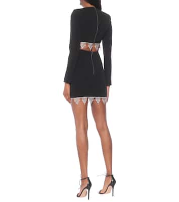 Embellished cady miniskirt | David Koma