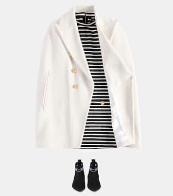 Stivaletti in maglia con logo | Balmain Kids