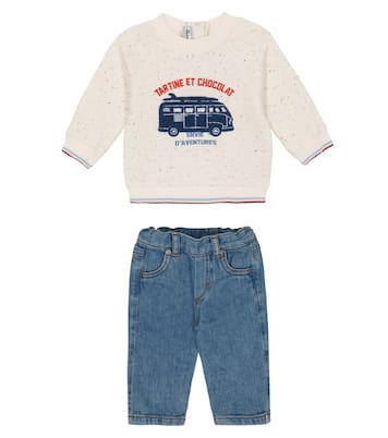 Baby - Felpa in cotone e jeans | Tartine et Chocolat