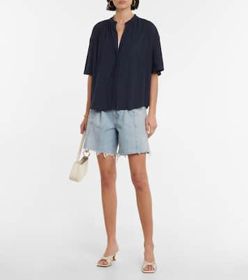 Bluse aus einem Leinengemisch | Vince