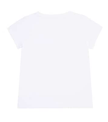 T-shirt en coton mélangé à logo | Moschino Kids