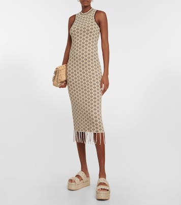 Vestido midi en jacquard | Dodo Bar Or