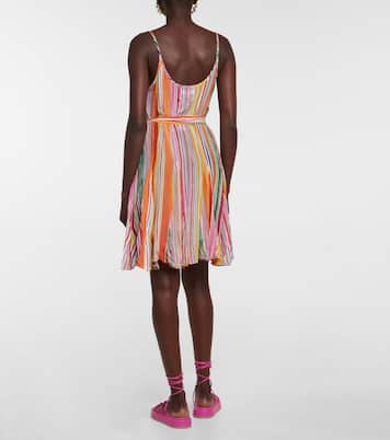 Vestido corto Tiana a rayas | Velvet
