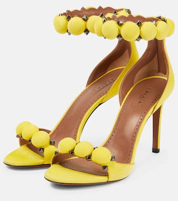 La Bombe 90 suede sandals | Alaïa